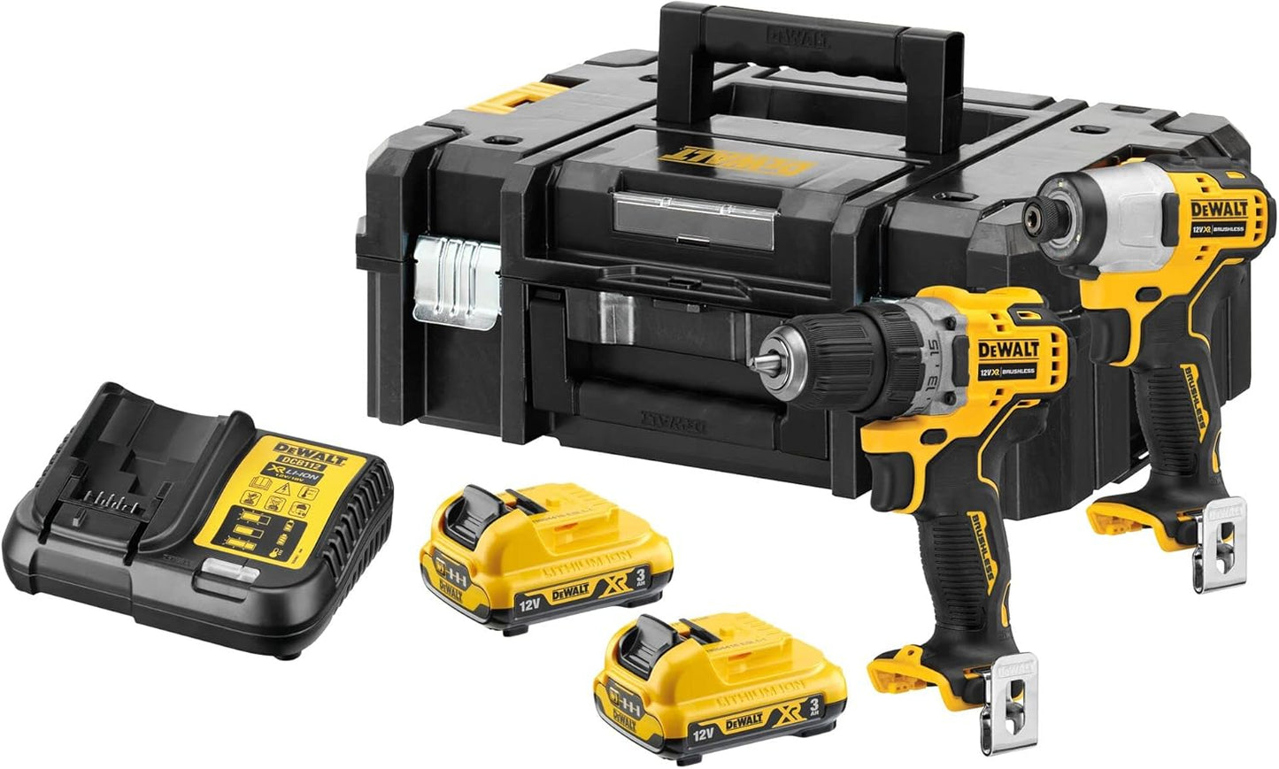 12V Drill + Hammer Drill Kit DCK2110L2T‑QW