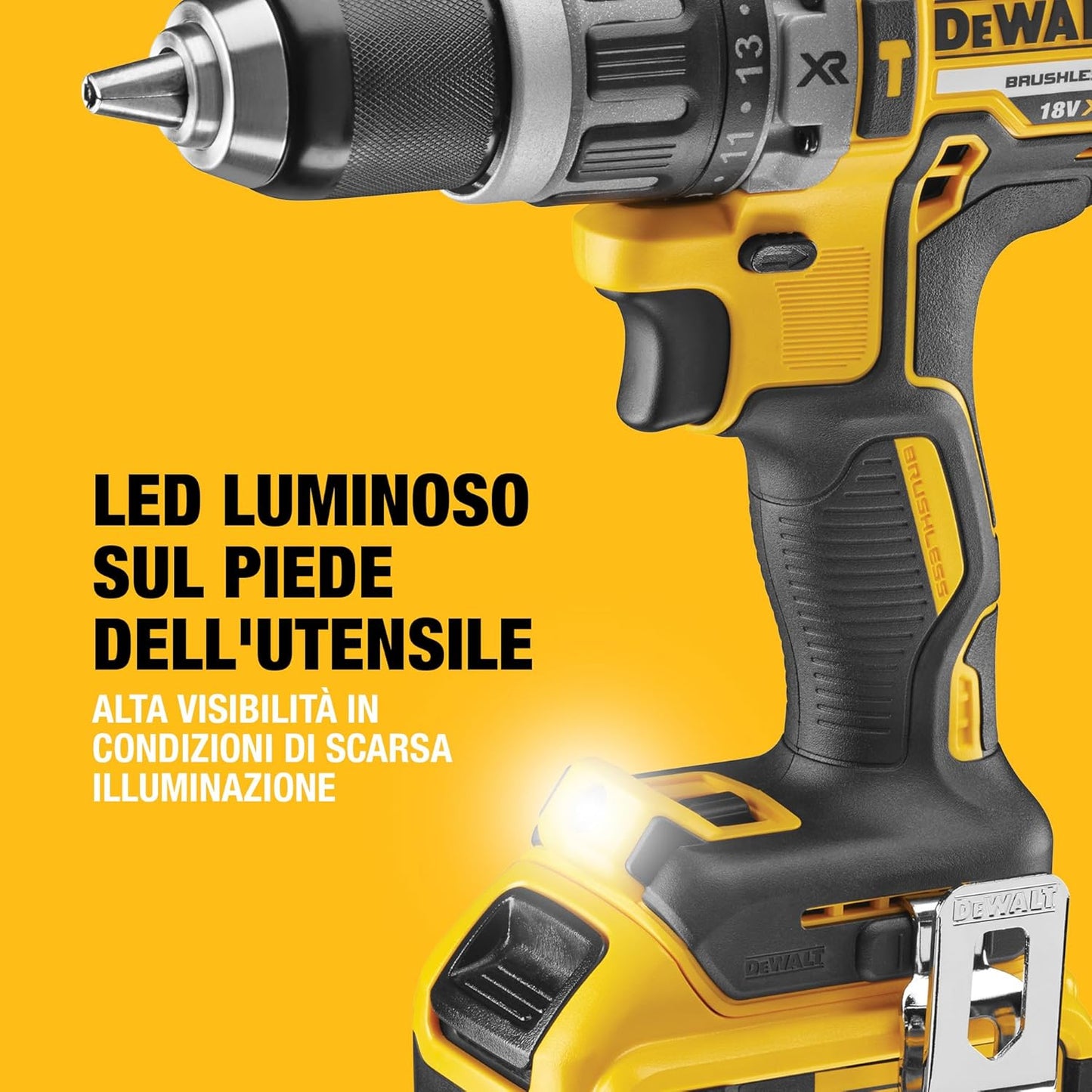 XR 18V Hammer Drill DCD796P2‑QW